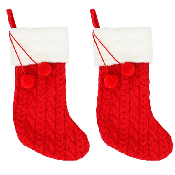 Julestrømper, for juleborddekorasjon red