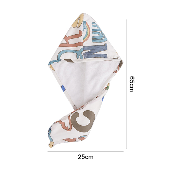 Hårhandduk Wrap Snabbtorkande, Hår Turban Lätt