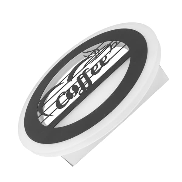 LED Vegglampe Kaffemønster Moderne Sengelampe for Kafé Restaurant Dekor 85-265V
