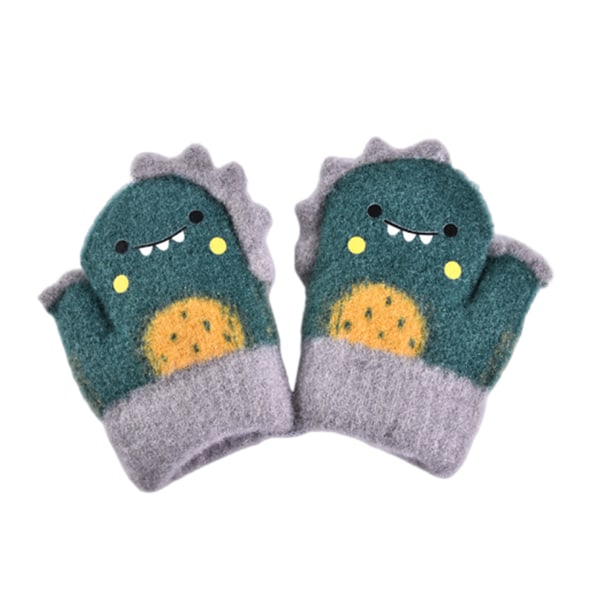 Vinterhansker for gutter og jenter, varme strikkehansker Ull fleece