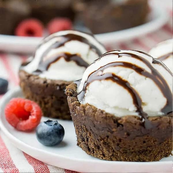 Brownie Bowl Panne, 12-hulls Mini Runde Kakeformer Cantinflas Kakeform Kakeform Kakeform For Baking