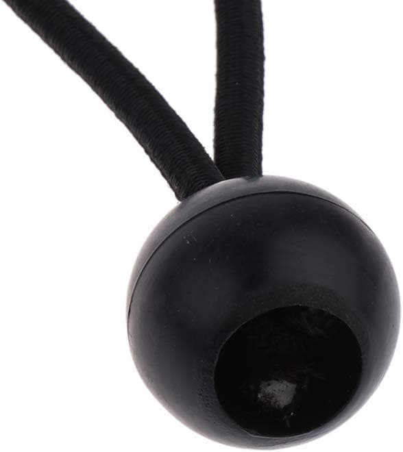 20 stk. Ball Bungee Snore 15 cm, Kraftig Sort elastisk presenning ti
