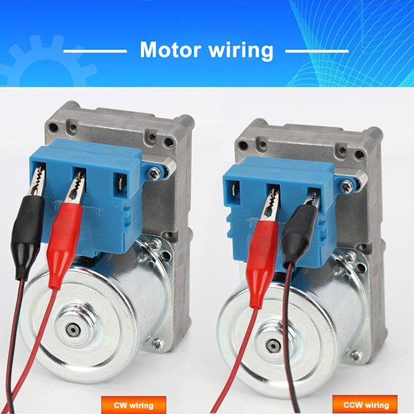 Augermatarmotor 20W Stark Ledningsförmåga Pelletsugnsmatarmotor för Elektrisk Spis Ugn Dryckesskåp AC220V 3r Per Minut (200kg.cm)