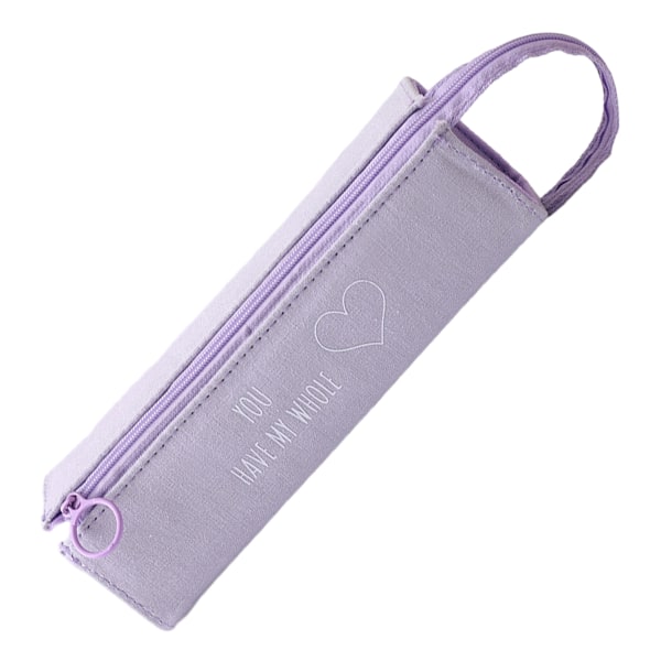 Pencil Case Zipper Canvas Pen Pouch Bag