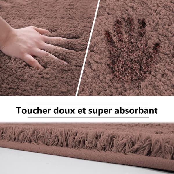 40 x 60 x 3 cm Sklisikker og absorberende dusjmatte, lite baderom