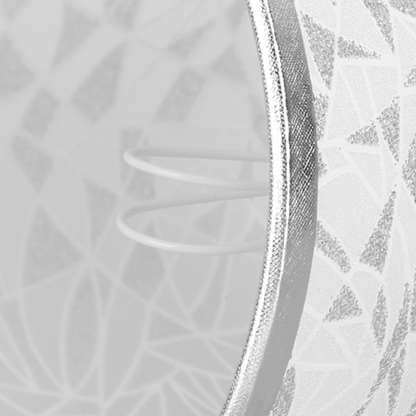 Tyglampskärm Klämma på Design Modern Tunna Tyglampskärmar för E14 Glödlampa Kandelaber Vägglampa 3st Silver