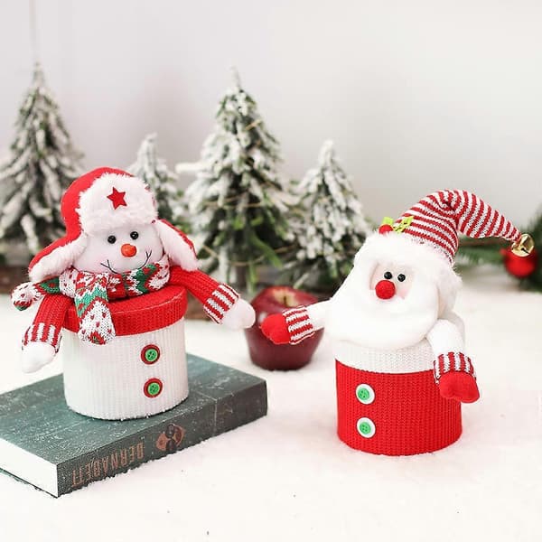 Juleæblepose æske emballage pose festgave til nytår og helligdage Snowman