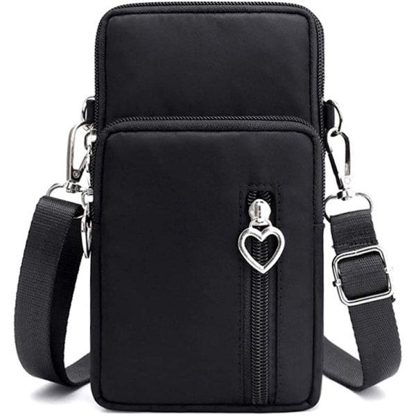 Liten Crossbody-lommebok Telefonveske for Kvinner Mini Crossbody Mobil