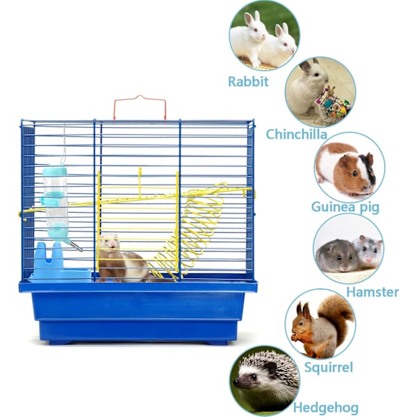 Hamsterin juomapullo marsuille ja pienille eläimille, telineellä - roikkuva, tippumaton häkkiin ja akvaarioon (125 ml)