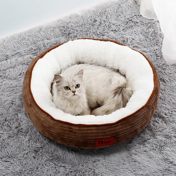 Rund Hundsäng Hundkudde Hundkorg Kattmunk Korg