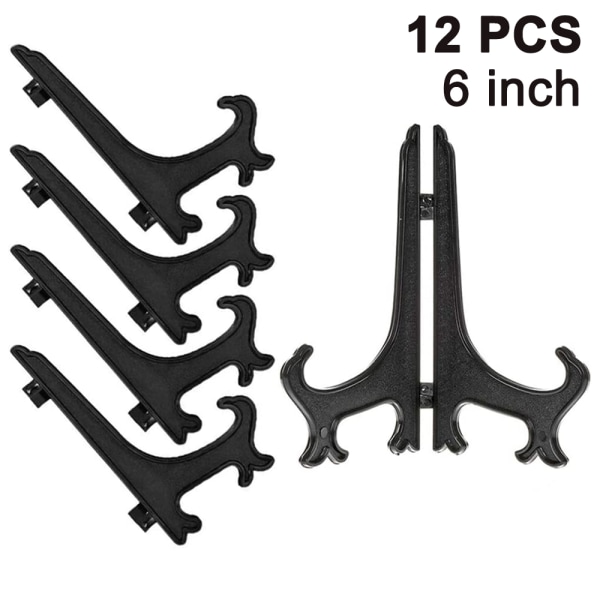 12 kpl muoviset telineet, levytelineet, taittuva levy