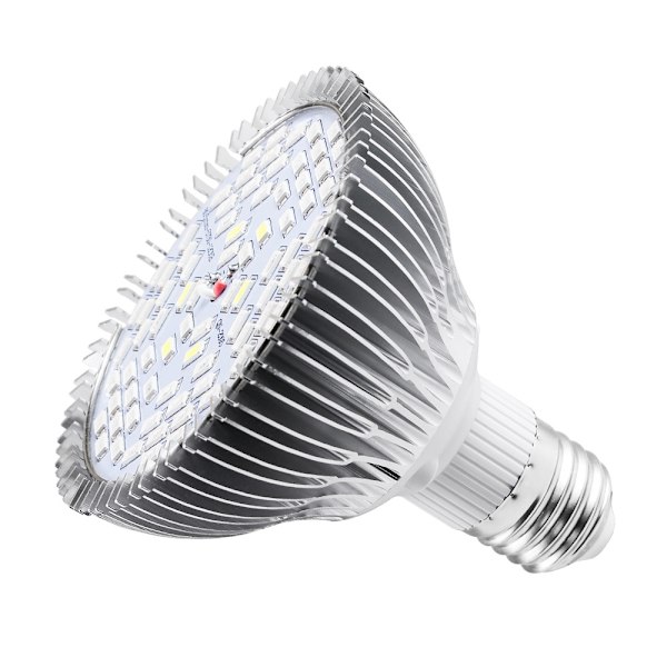 Plantelys, LED Plantelyspære 50W E27 Høyeffekts Panel Ful