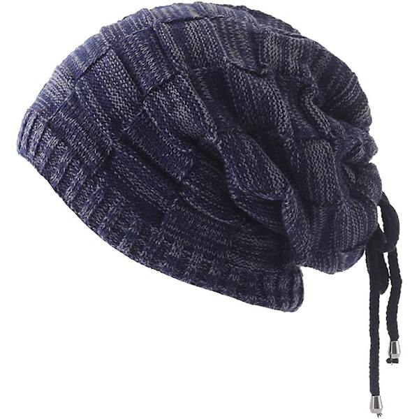 Ponytail Beanie Dread Beanie Strikket Sløyfe Halsduk Halsklut