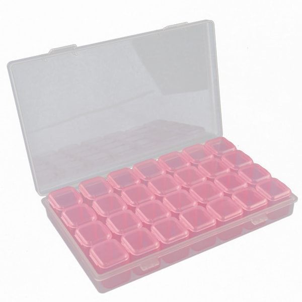 Rhinestone Organizer Box, 3D akryl Nail Charms förvaringsbox style 3