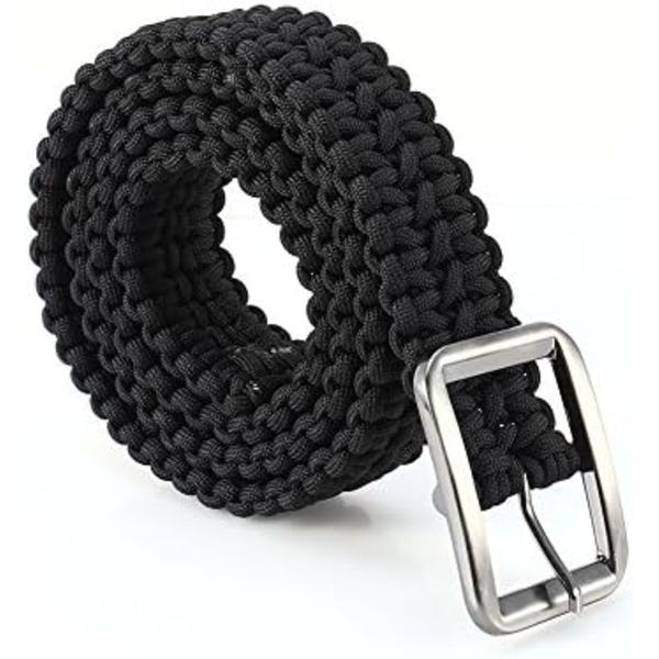550lbs Paracord Överlevnadsbälte Utility Bälte Dubbel Cobra Solid Ste
