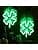 Lysende Irisk Firkløver St. Patricks Dag Vindue Silhuet