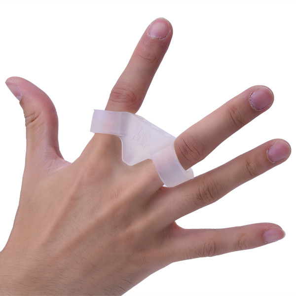 Basketball Skyte Trener Finger Treningsutstyr Skyt Lås (Transparent / M)