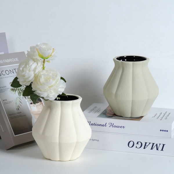 Keramisk blomvas, för heminredning, öppen spis, sovrum, kök