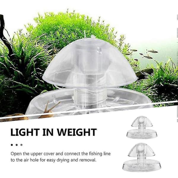 2 st Snigelfälla för akvarium och växter Transparent 8X8X5CM