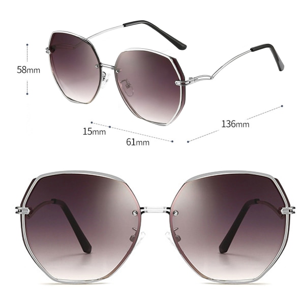 Irregular full-frame trimming trend simple fashion sunglasses,