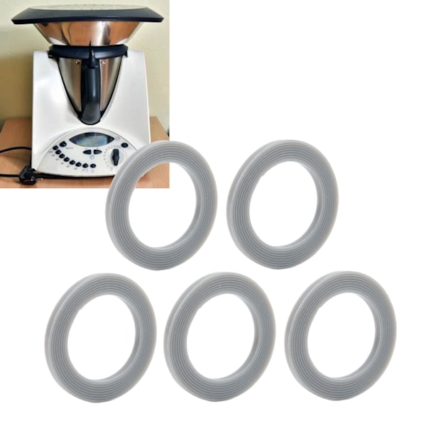 5 stk. Silikon Blender Beskyttelsesringe Mixer Tilbehør Reservedele til Vorwerk Thermomix TM21 TM31