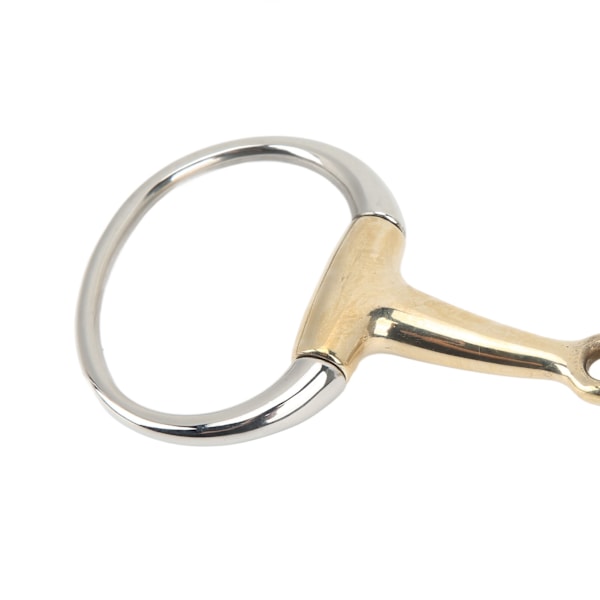 135mm Heste Ring Snaffle Bit Rustfritt Stål og Kobber Hengsel Hest Løst Ring Snaffle for Utendørs Gaver