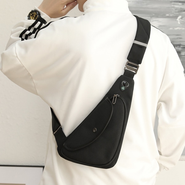Crossbody sling ryggsäck, reseryggsäck, midjeväska för män,