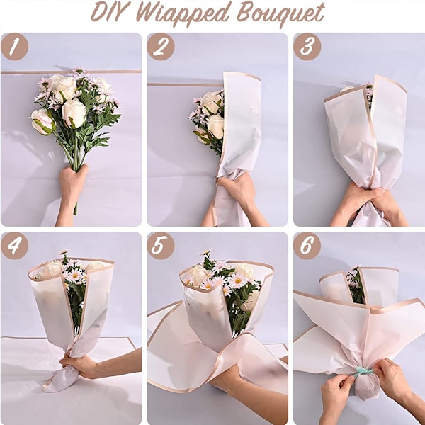 1 förpackning blomsteromslag - rosa