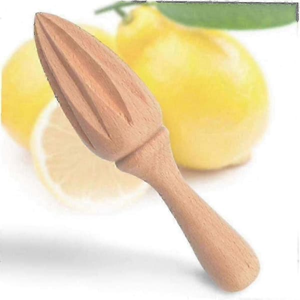 Manuell citronpress i trä, juicepress för frukt, köksredskap (1 st)