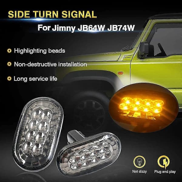 Bil LED Blinklys Lamper Side Markører Til Jimny Jb64 Jb74 Jb64w Jb74w Jb23w 2018-2020