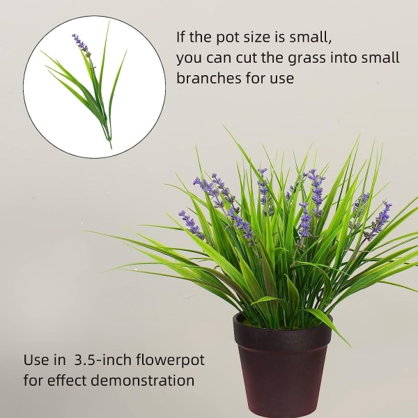 12 Buketter Konstgjorda Blommor Utomhus UV-Resistenta Falska Blommor