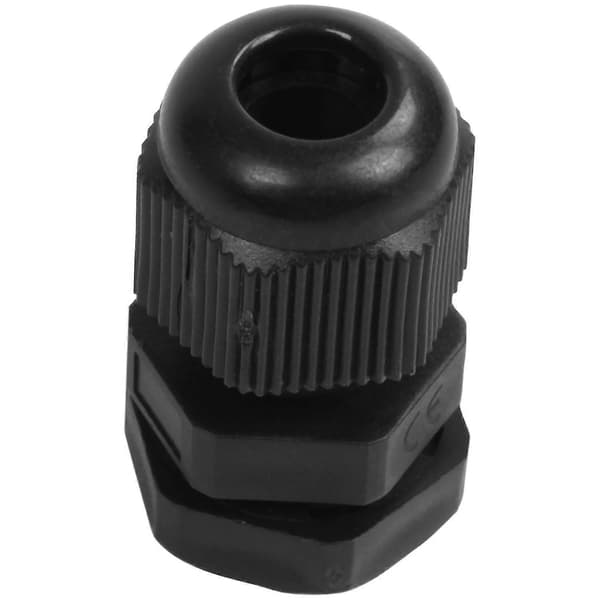 Pg7 Sort Nylon Vandtæt Trækaflastning, Ledningsgreb, Kabelmuffe 3,5-6 Mm 50 stk