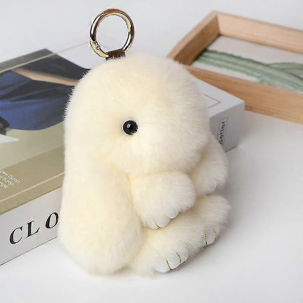 18 cm plysjkanin anheng barn leker off-white