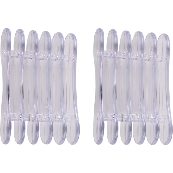 Nail Art Craft UV Gel Brush Polish Pen Rest Plasthållare Stativ för att hålla 5 separata borstar Transparent