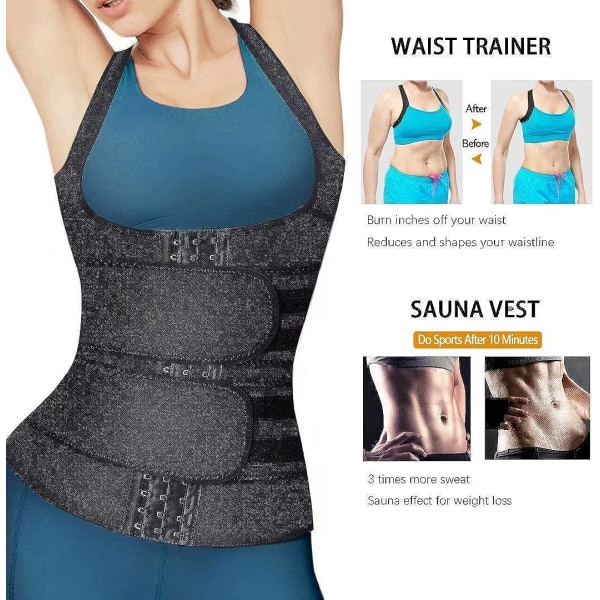 Neopren Sauna Sved Waist Trainer Korset Trimmer Vest til