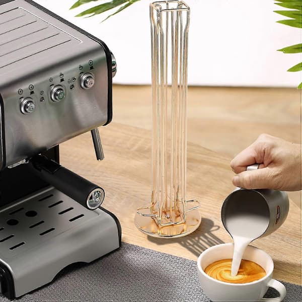 2x Oasiswj 360 Roterende 40 Kapsler Kaffekapselholder Kapseldispenser Tårnstativ Passer For