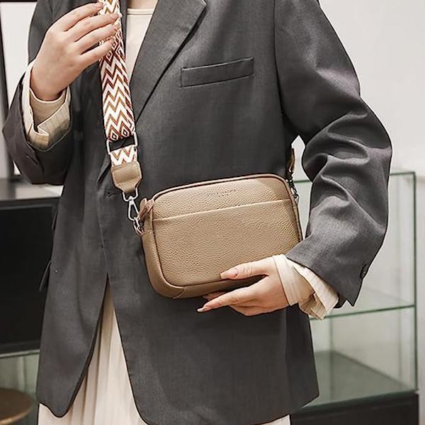 Crossbody-väskor för kvinnor Crossbody-kameraväska Handväska Tjock rem