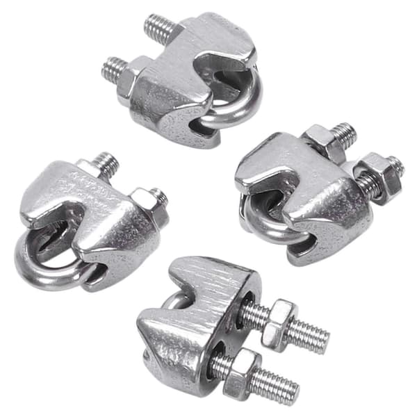 2mm 1/16 Tommer Rustfrit Stål Trådtov Klemme Fastgørelse 24stk