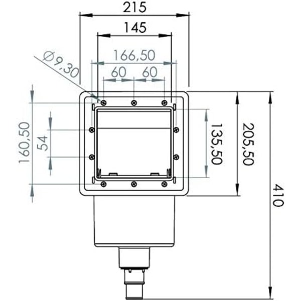 Gre AR100 - Standard skimmer for basseng + hvit returdyse