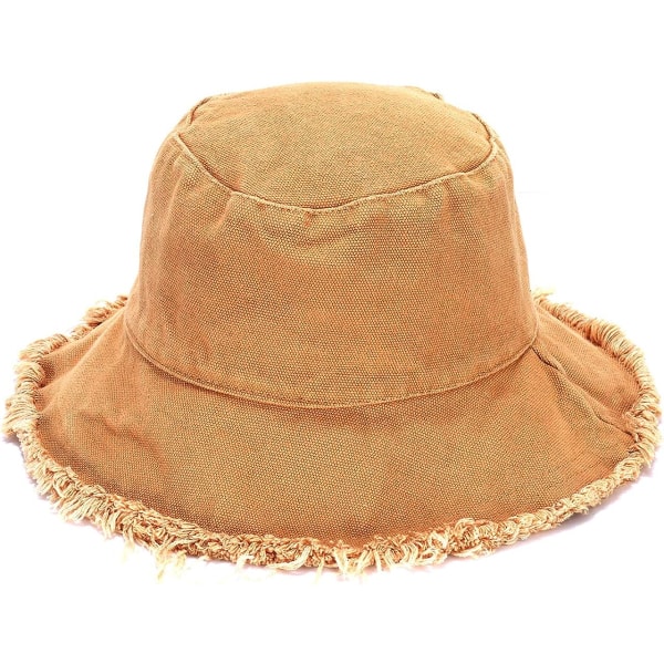 Sun Hats for Women Summer ,Casual Wide Brim Cotton Bucket Hat