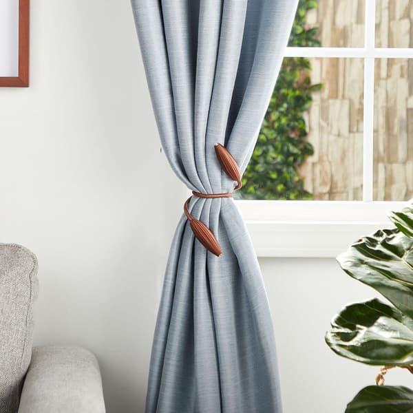 Lyse karryfarvede reb gardinbindere, holdere til gardiner (53 cm, 2