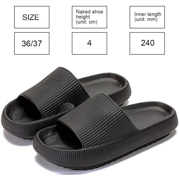 Molnslippers för kvinnor och män, massageslippers för dusch och badrum