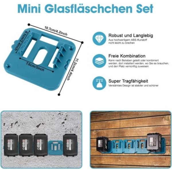 5x Batterihållare för MAKITA Väggfäste Batteri Hållare 14.4-18V