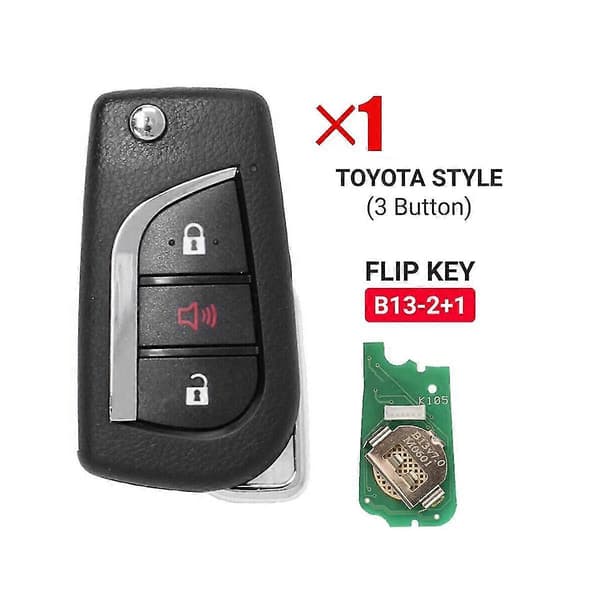 Keydiy B13-2+1 Fjernkontroll Bilnøkkel Universal 3 Knapper For Stil For Kd900/-x2 Mini/ Urg200 Progr