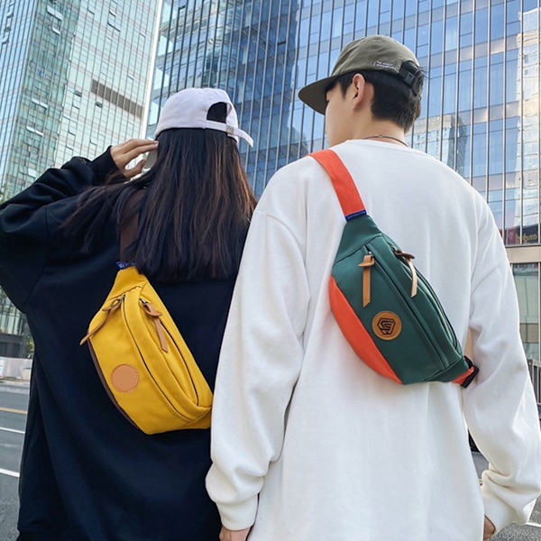 Mote-casual all-match messengerbag multifunksjonell