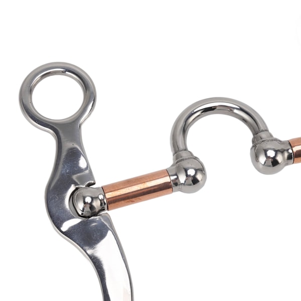 Heste Snaffle Bit Rustfritt Stål Rose Gullbelagt Heste Gag Løst Ring Utendørs Hage Dyrking Heste Munn Bit