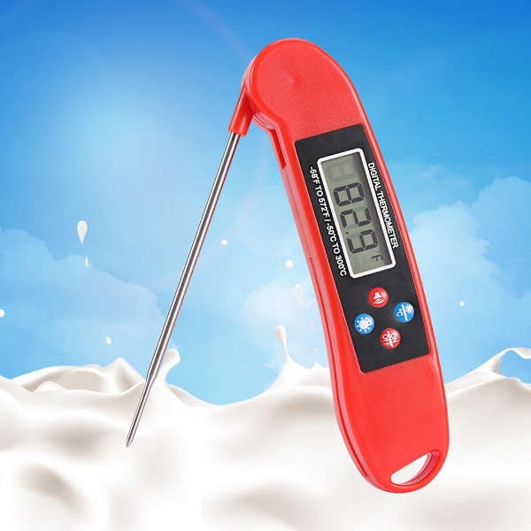 Snabbavläst Kötttermometer, Vattentät Digital Matlagningsverktyg Med Snabba Och Exakta Mätningar För Inom- Och Utomhusbruk, Brett Temperaturområde -58℉