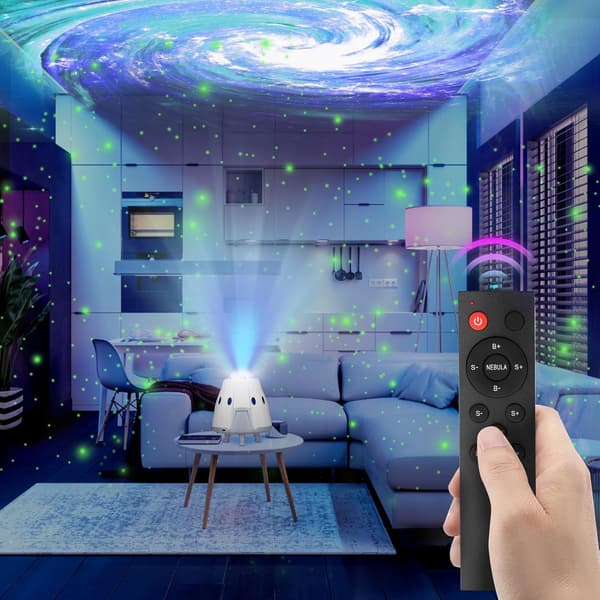 Stjernelys Projektor, LED Natt Galaxy Stjerneprojektor fo