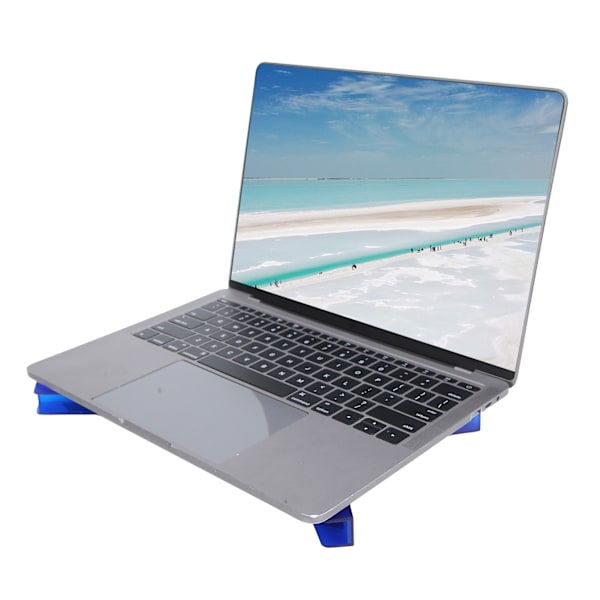 Laptop kylställ Dubbel fläkt Fällbar kylplatta USB-kabel Datortillbehör DR‑2008FBlue