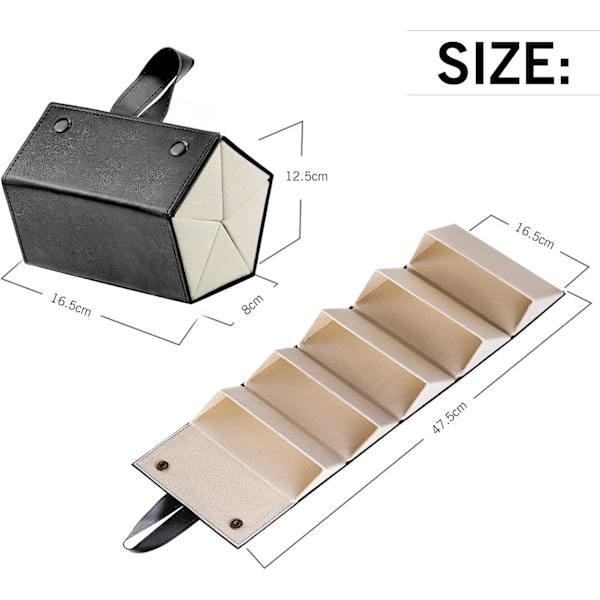(Sort) Bærbar rejse solbrille-organizer, foldbar vægmontering